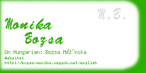 monika bozsa business card